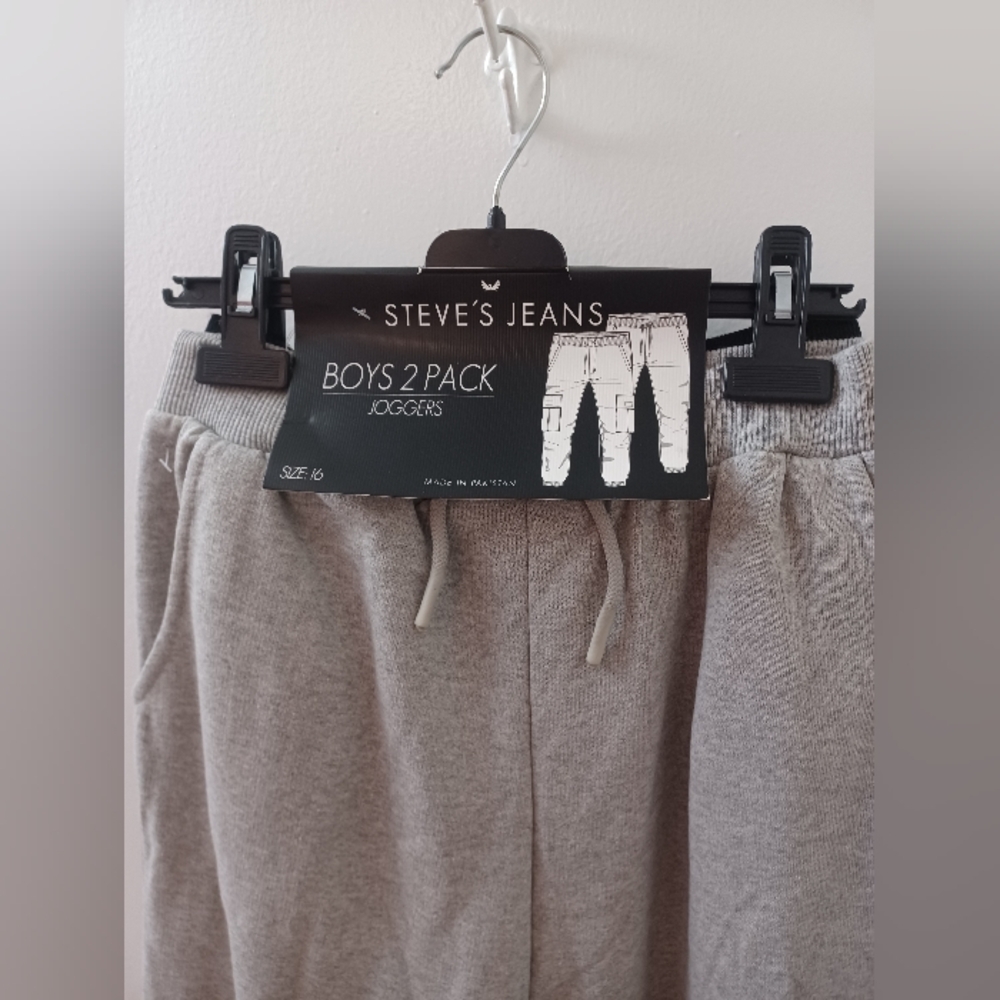 Steve's Jeans Boys Gray Joggers 2 Pack
